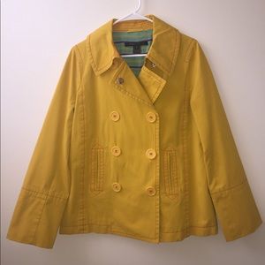 Marc Jacobs Yellow Double-Breasted Pea Coat